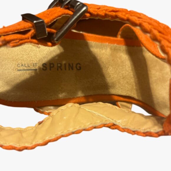 Call it Spring Women Wedge Sandals, Orange, Size 8 - Picture 6 of 7